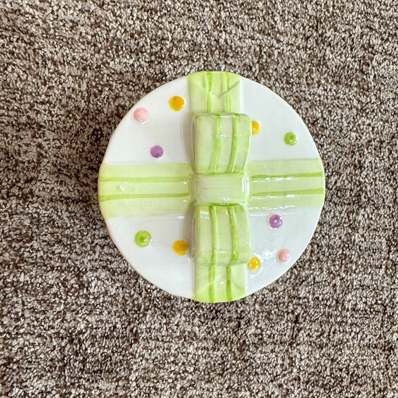 Ceramic Present Gift Lidded Jar Container 4.5" - Picture 2 of 4